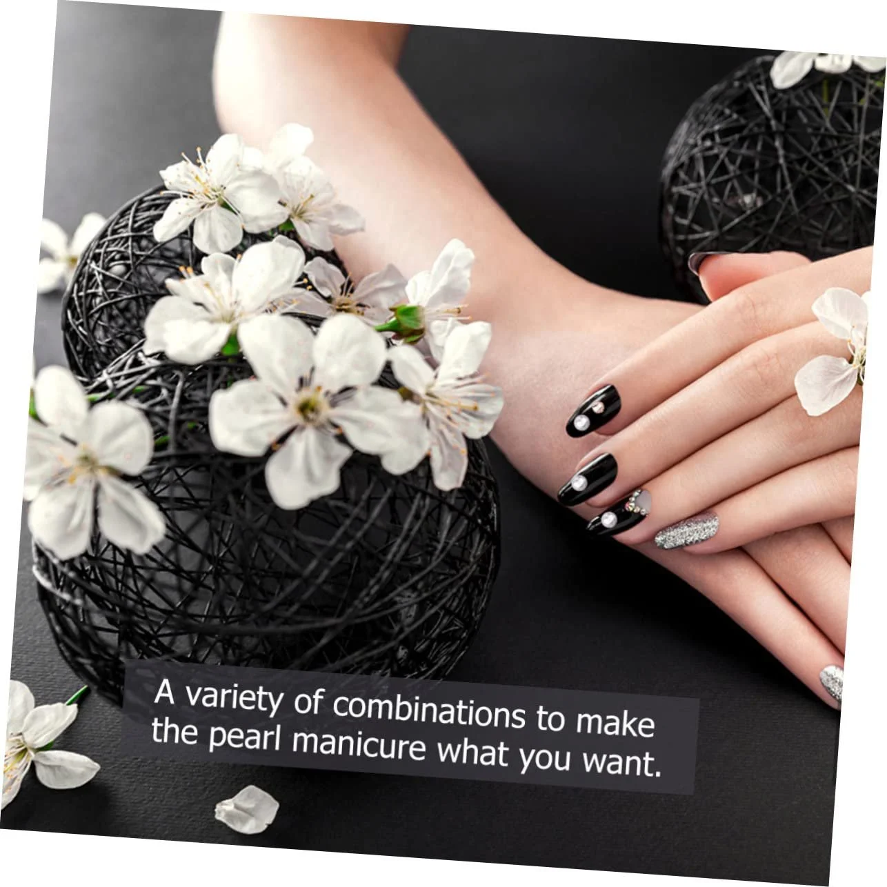 Бусины для маникюра Стальные бусины для ногтей Украшения для ногтей DIY Аксессуары для маникюра Бусины для начинающих и экспертов по нейл-арту, фото №5