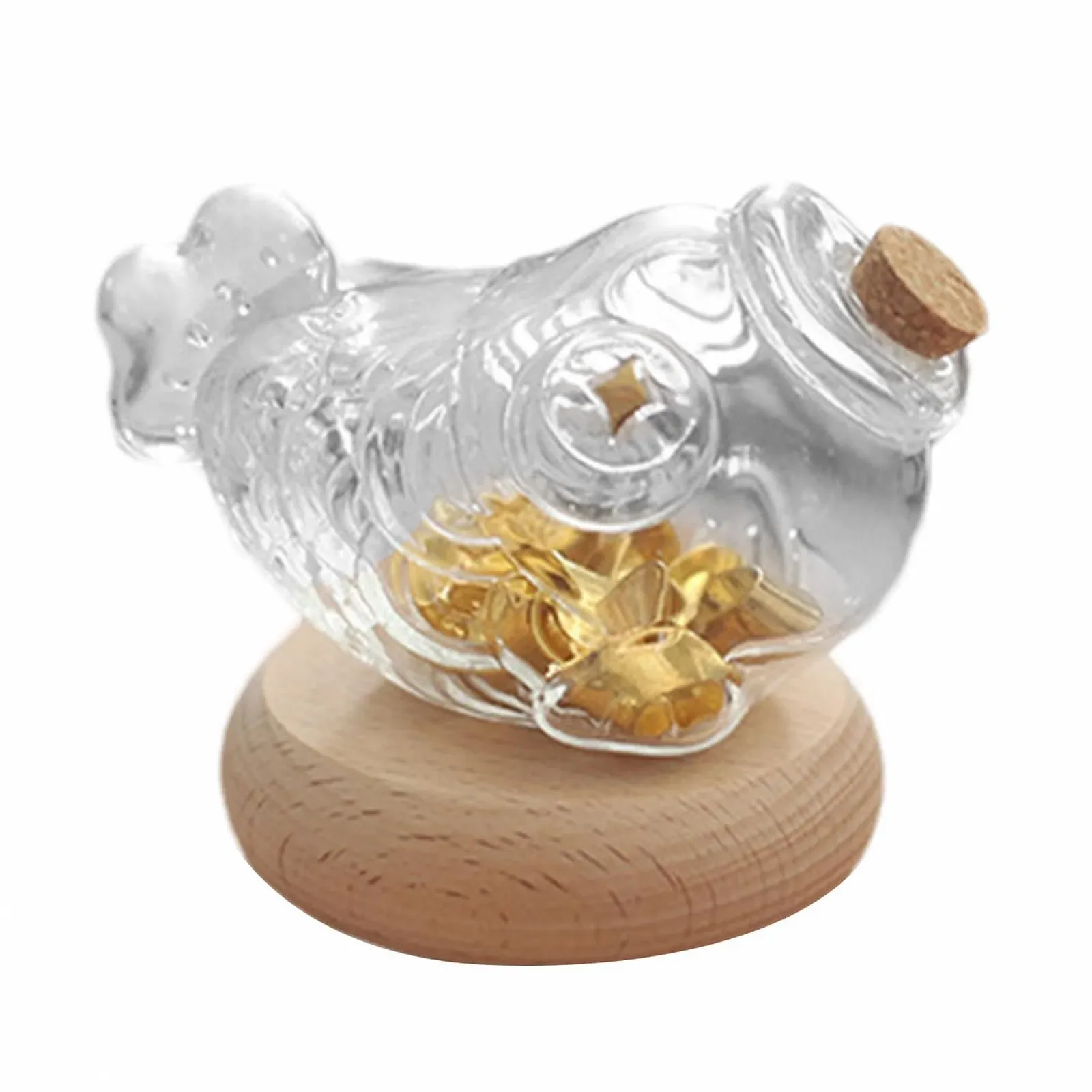 Скарбничка скляна у формі рибки мала, фото №7