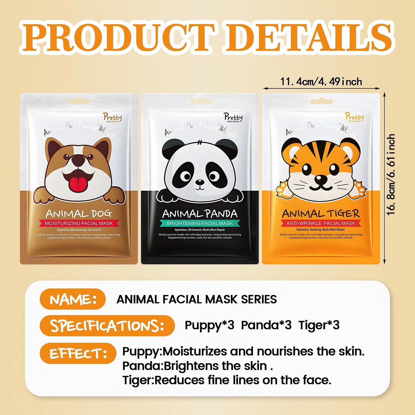 Набір дитячих масок для обличчя 9 шт. Маска для обличчя дитяча Регулювання жирності, зволоження та живлення, фото №8