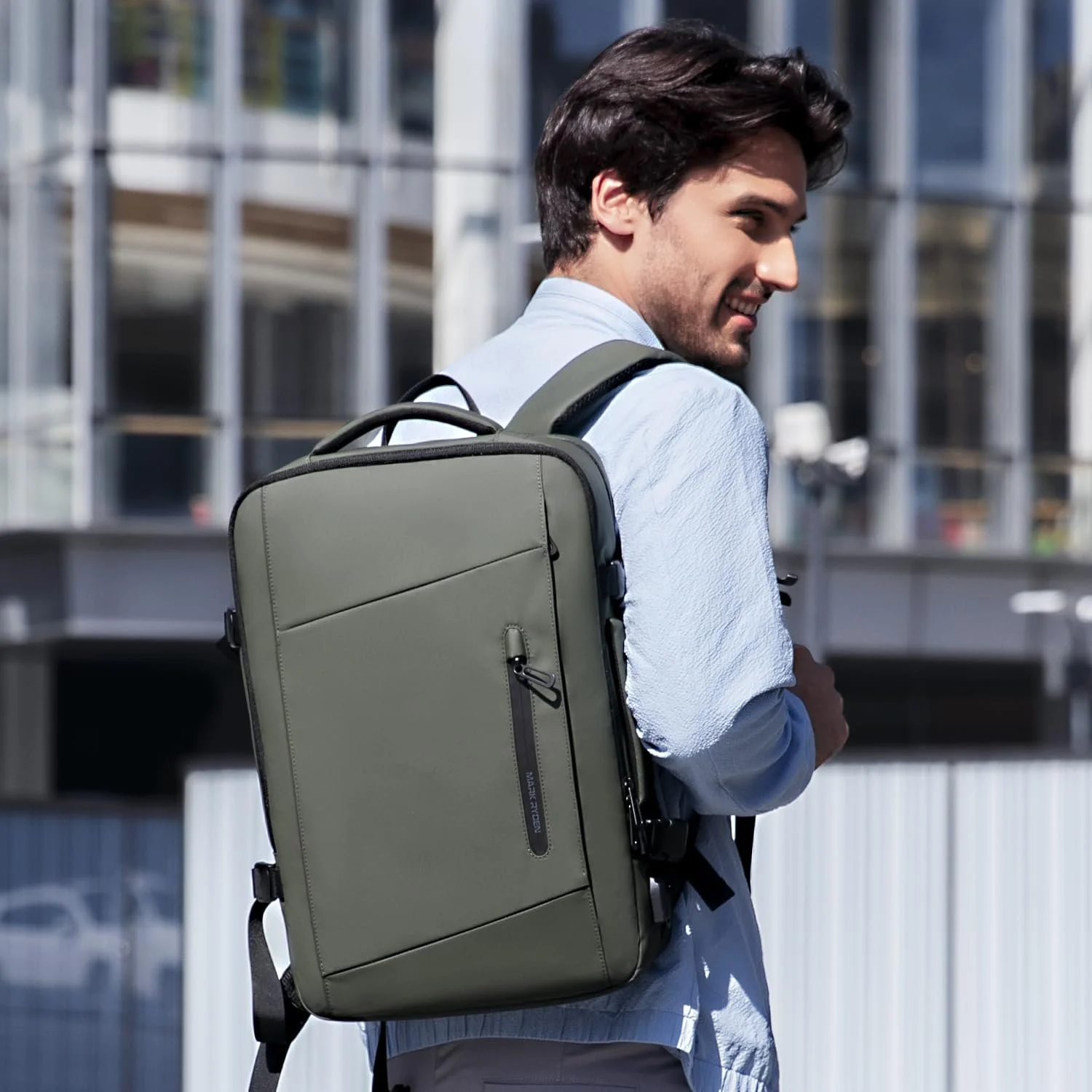 Рюкзак для ноутбука Mark Ryden Expandable 25-40 L 17.3 Inch USB Charging Port YKK Waterproof, фото №8 Рюкзак для ноутбука Mark Ryden Expandable 25-40 L 17.3 Inch USB Charging Port YKK Waterproof, фото №8