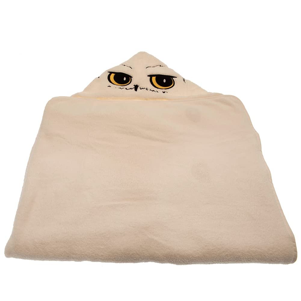 Рушник з капюшоном Groovy UK Harry Potter Hedwig для дітей чорно-білий 70 x 140 см, фото №5