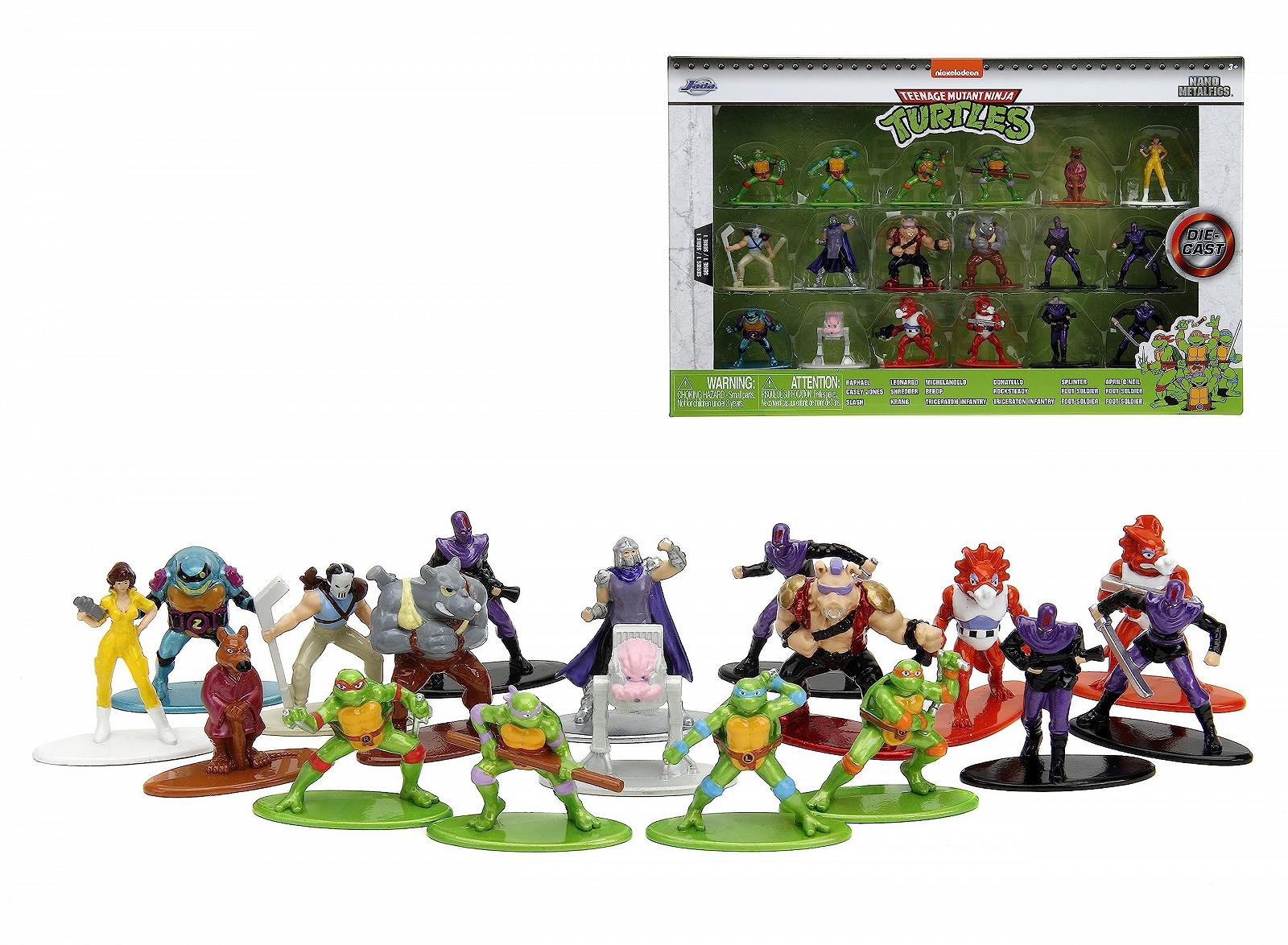 Игровые фигурки Jada Toys Teenage Mutant Ninja Turtles Серия 1, 18 штук, 4.2 см, разноцветные, фото №3