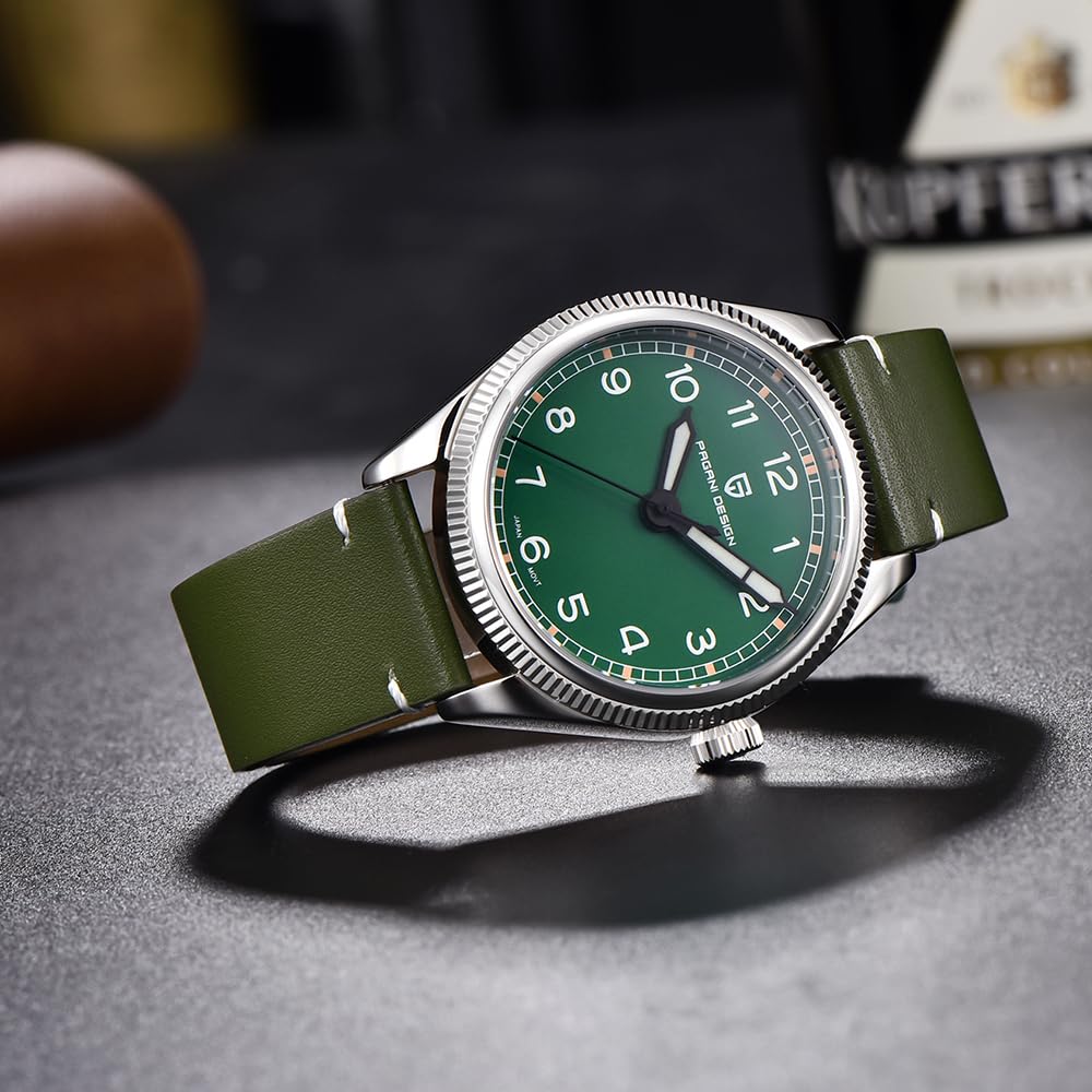 Годинник Pagani Design PD-1765 Чоловічий Кварцовий Японський VH31 316L Нержавіюча сталь 100M Сапфірове скло Шкіряний Люмінесцентний Водонепроникний, фото №2 Годинник Pagani Design PD-1765 Чоловічий Кварцовий Японський VH31 316L Нержавіюча сталь 100M Сапфірове скло Шкіряний Люмінесцентний Водонепроникний, фото №2