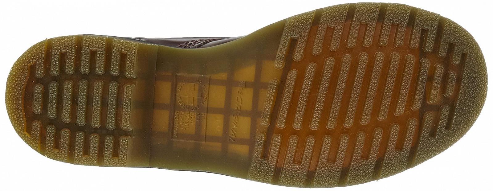 Черевики Dr. Martens 1460 Vegan Cambridge Brush Вишнево-червоний, фото №4