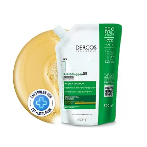 Шампунь Vichy Dercos проти лупи для нормального та сухого волосся з дисульфідом селену та саліциловою кислотою, 500 мл - Фото 1