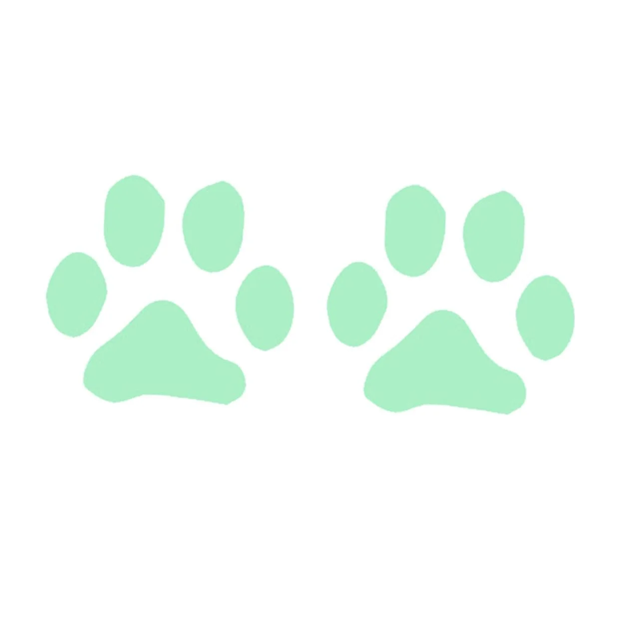 Набір наклейок на стіну BESTYASH Fluorescent Paws Самоклеючі 6 шт., фото №1