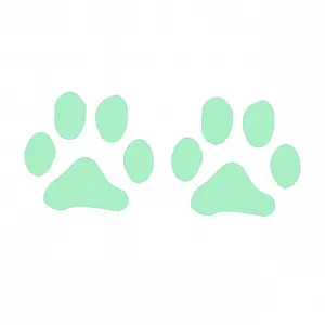 Набір наклейок на стіну BESTYASH Fluorescent Paws Самоклеючі 6 шт. - Фото 1