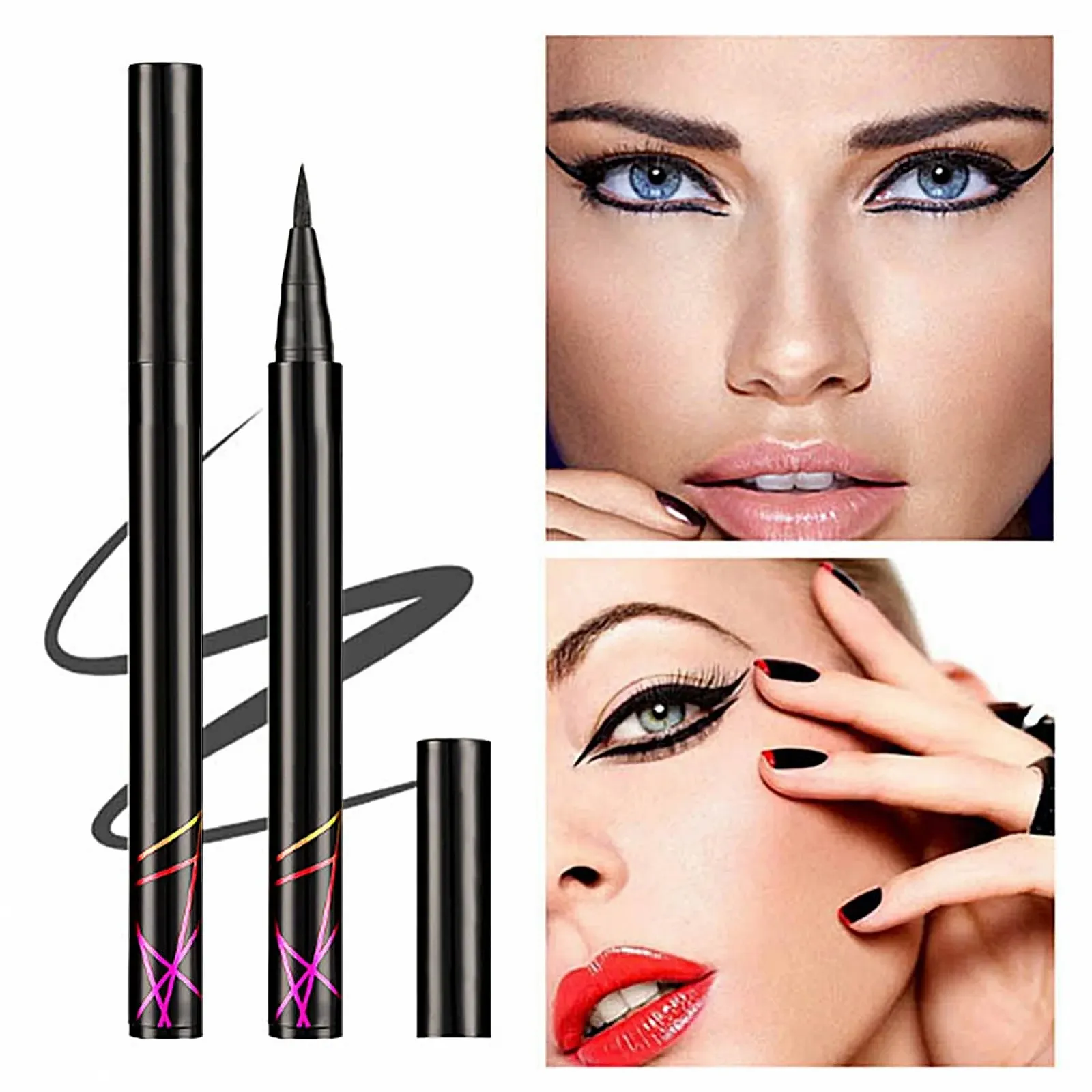 Рідка Підводка Zorq, високопігментована, екстратонка, водостійка, стійка, стійка до поту, фото №5