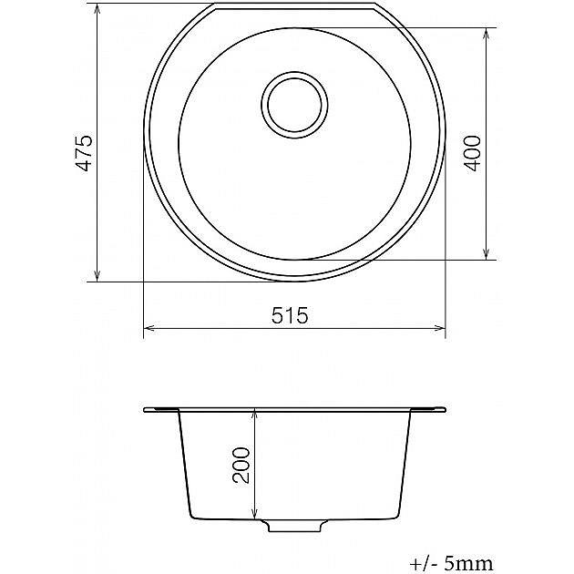 Кухонная мойка Vankor Kres KMR 01.52 Safari, фото №7