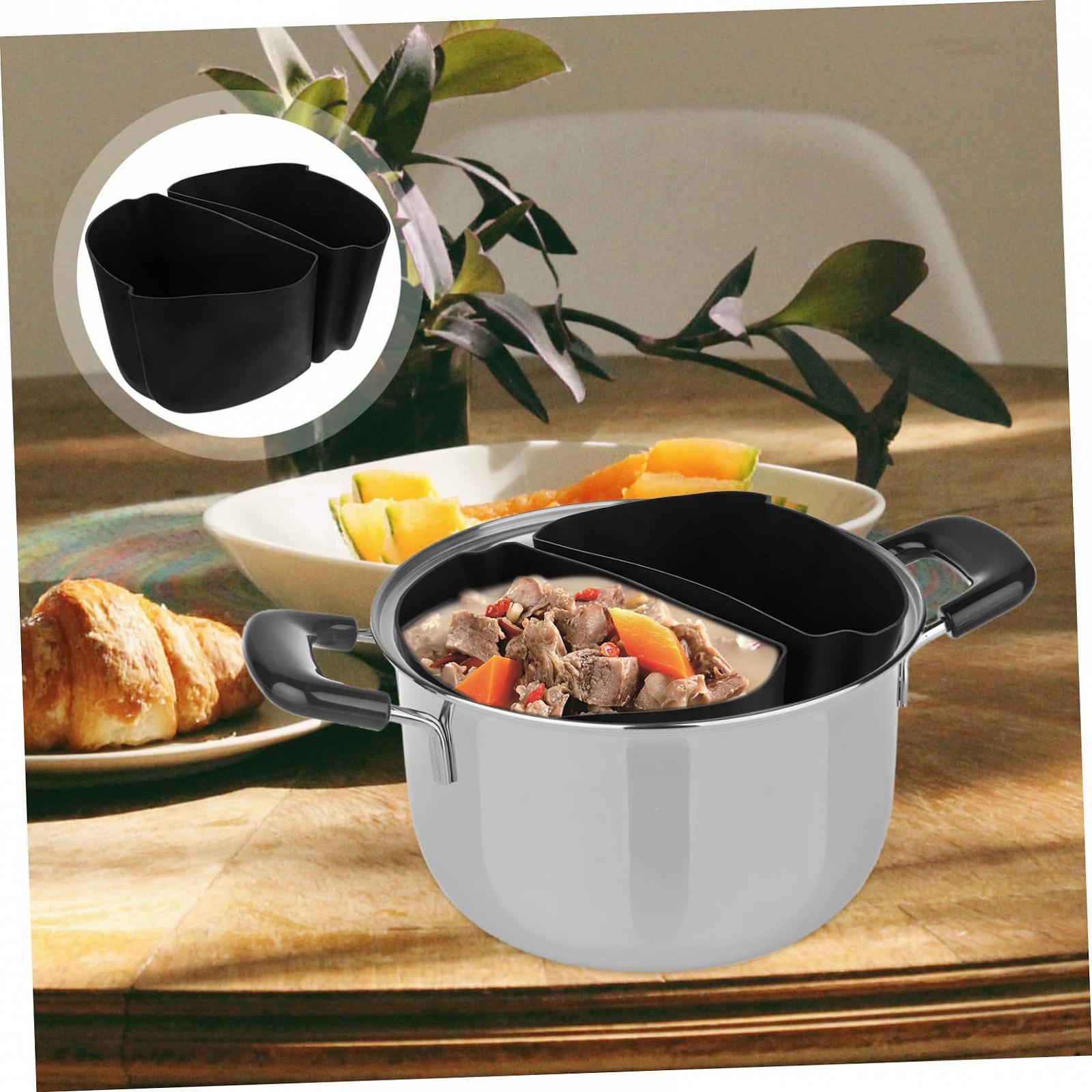 Набір Mikinona 1 Pot Силіконова накладка Повільноварка Вставка для рисоварки Чорна Силіконова багаторазова вставка Кухонне приладдя, фото №6