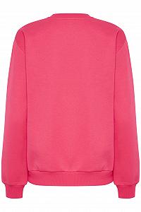 Жіночий світшот KAFFE з круглим вирізом, стандартного крою synthetic.ua - Фото 1