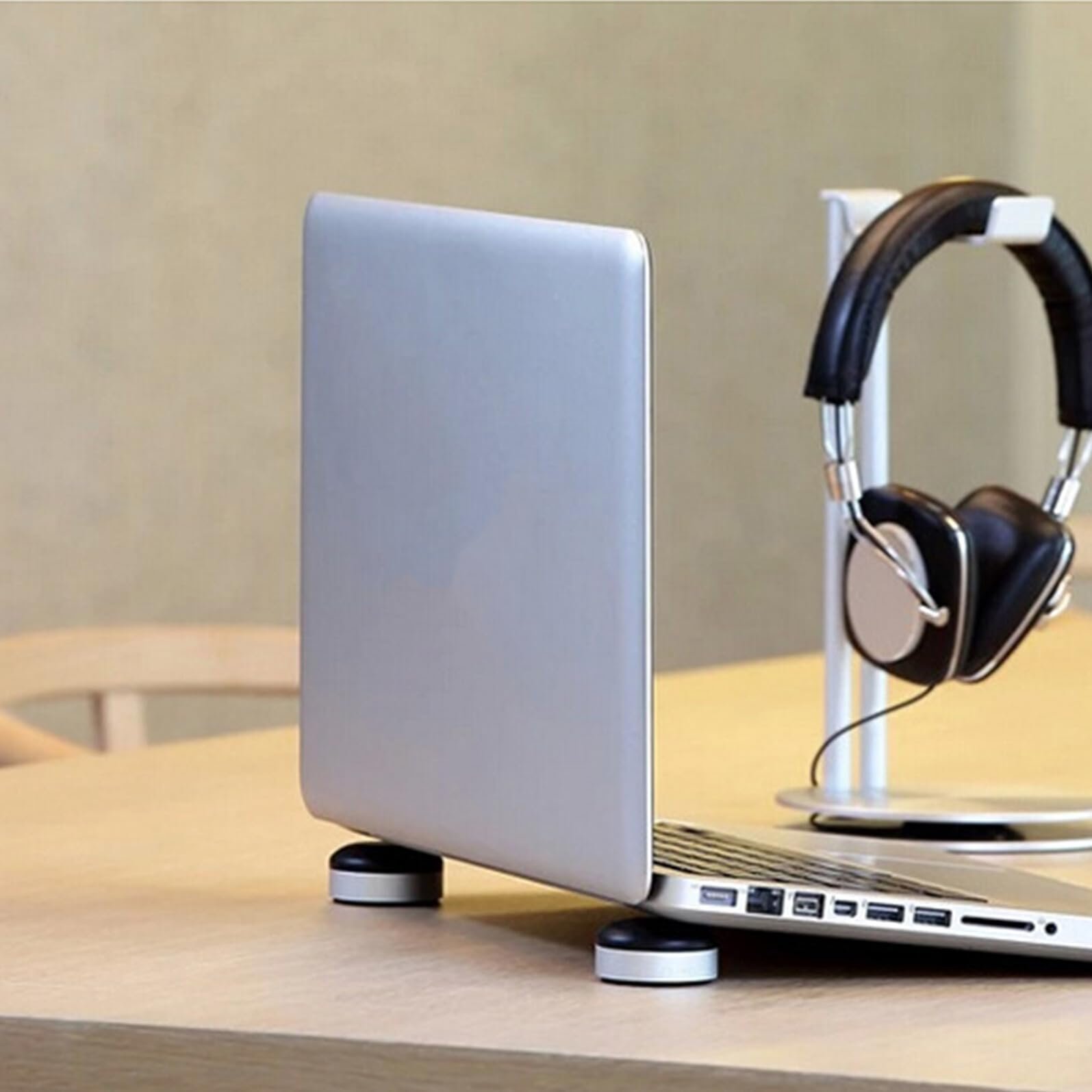 Підставка для ноутбука Holibanna Ергономічна з нековзким захищеним від подряпин дизайном Чорний, фото №5