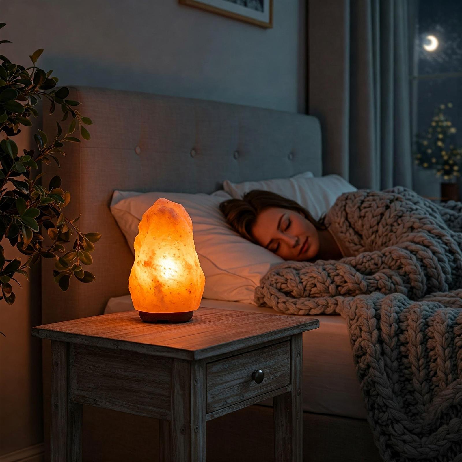 Соляна лампа Натуральна рожева сіль Дерев'яна основа 4-7 кг, фото №7