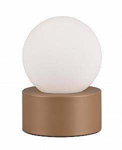 Настільна лампа Reality Leuchten Countess R59051065 Метал Колір кави Скло Матова біла E14 - Фото 1