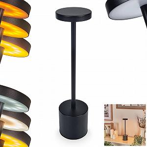 Настільна лампа HOFSTEIN Parel LED 1,2 Вт 138 Люмен 2000-3500 Кельвін акумуляторна чорно-біла - Фото 1