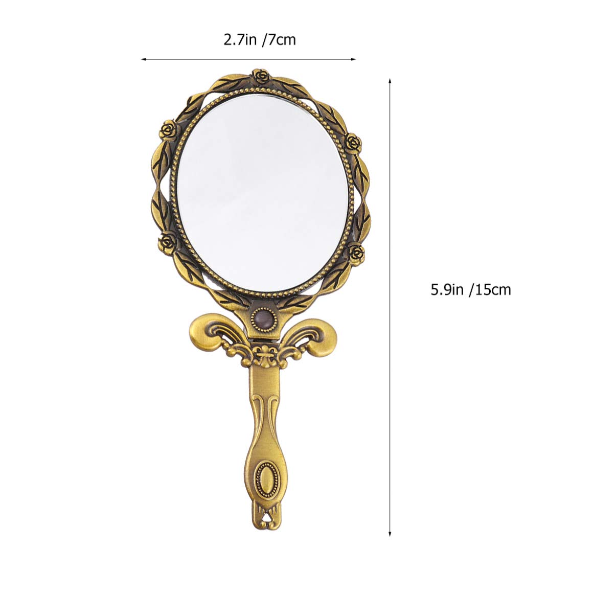 Дзеркало Angoily Vanity Pocket Бронзовий Косметичне для Макіяжу Портативне, фото №5 Дзеркало Angoily Vanity Pocket Бронзовий Косметичне для Макіяжу Портативне, фото №5