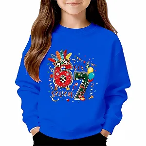 Унисекс детский свитшот с круглым вырезом и графикой ";67"; (без капюшона) - Фото 1