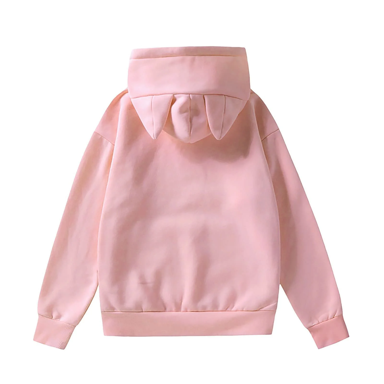 Худи Повседневный Женский Лонгслив с кошачьими ушками Oversize Черный, фото №3