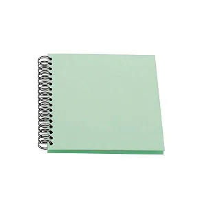 Фотоальбом Rössler S.O.H.O. Wire-O 230 x 230 мм, 60 кремово-белых страниц, мятный - Фото 1