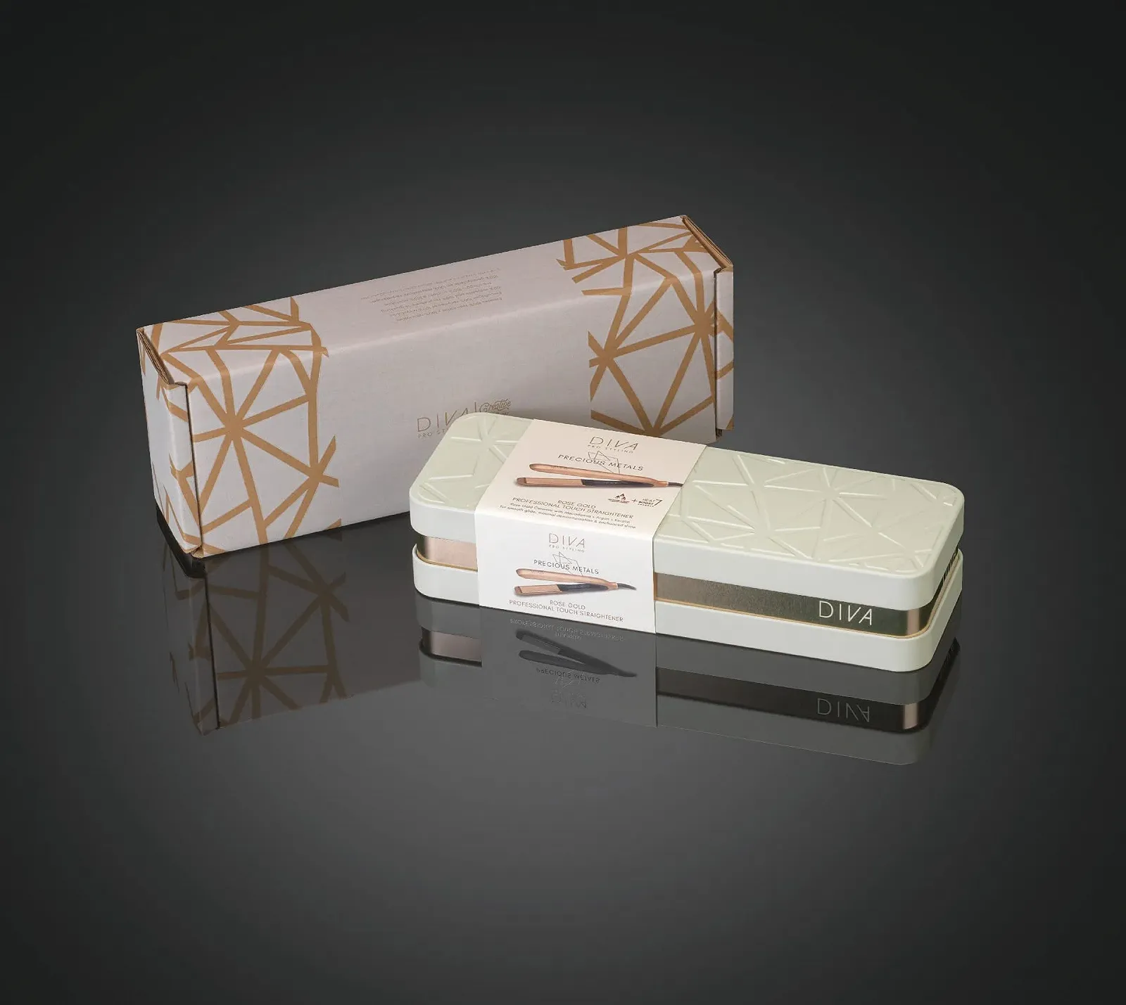 Выпрямитель для волос Diva Pro Styling Precious Metals Touch Золотой, фото №10