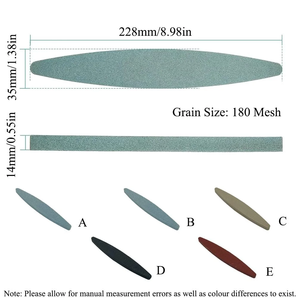 Точильний камінь для ножів та інструментів 230 мм овальний Model E 2 шт., фото №2 Точильний камінь для ножів та інструментів 230 мм овальний Model E 2 шт., фото №2