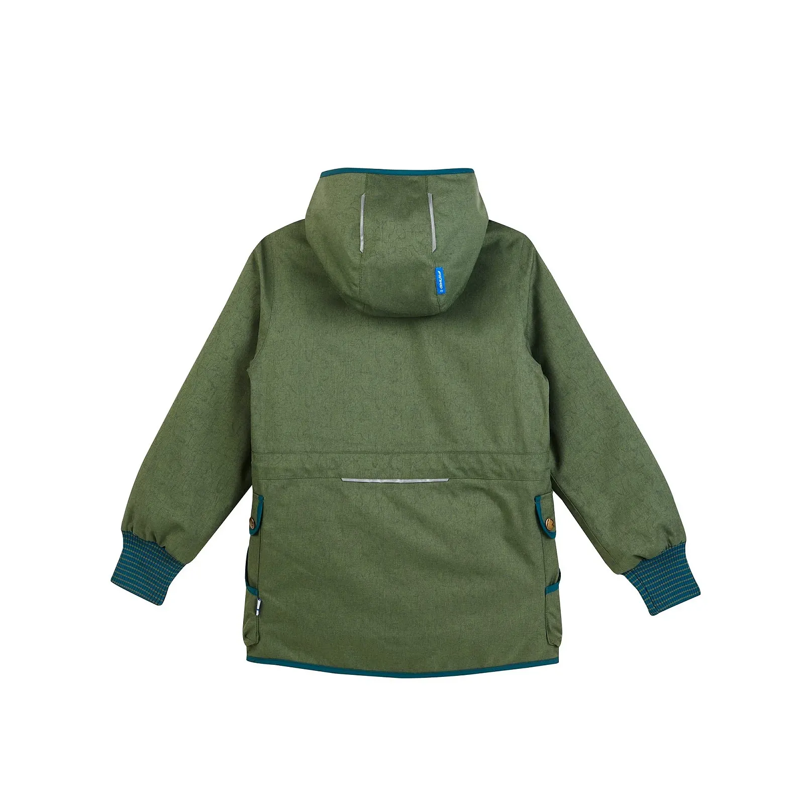 Детская парка 2-в-1 Finkid Kamu Ice со съемной стеганой подкладкой и светоотражающим принтом животных, фото №6