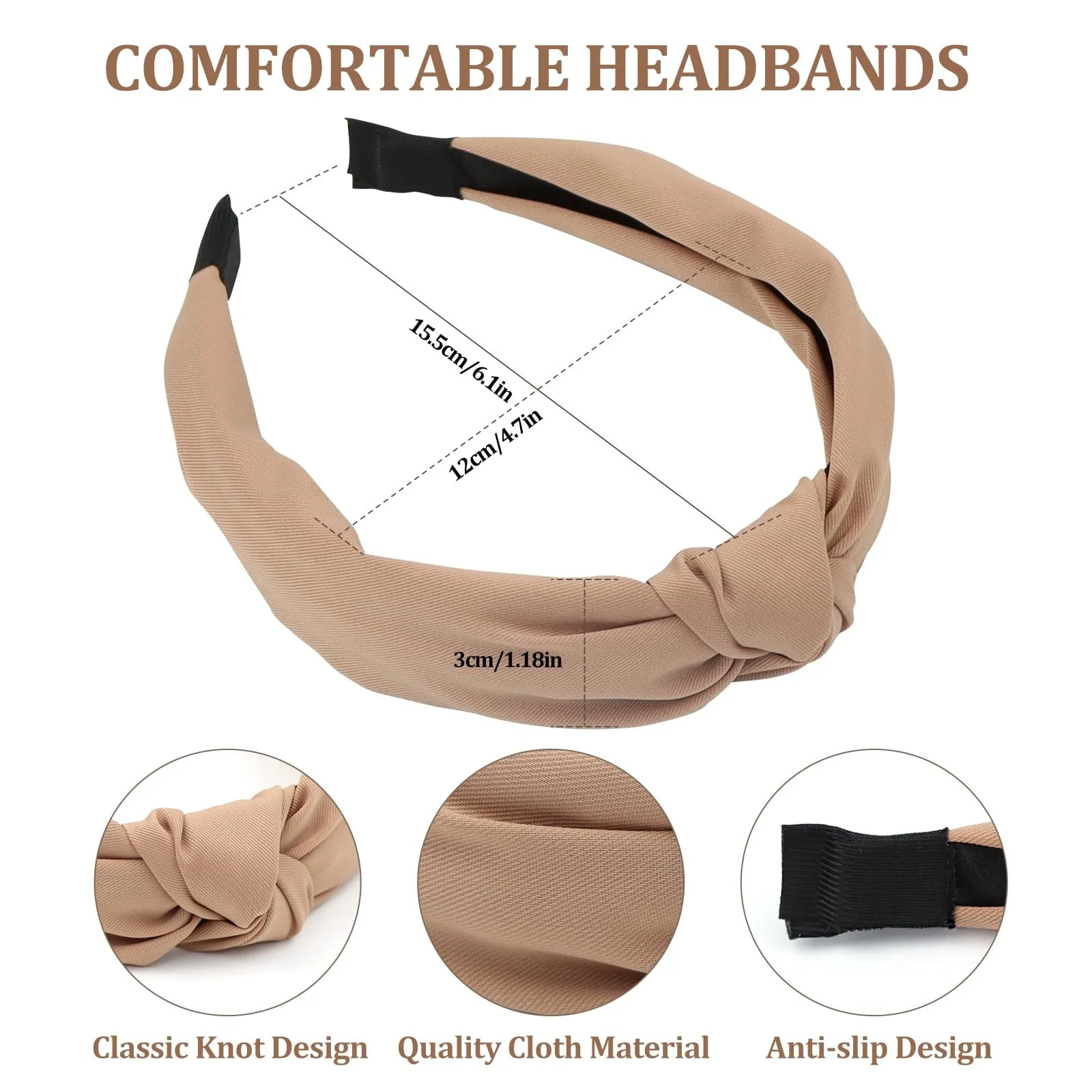 Обруч на голову Жіноча Набір з 4 штук, фото №2