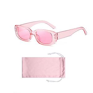Сонцезахисні Окуляри CVFRTT Прямокутні Ретро Рожеві - Фото 1