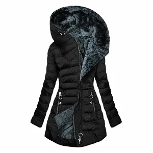 Жіноче зимове пальто Куртка стьобана з теплою підкладкою - Фото 1