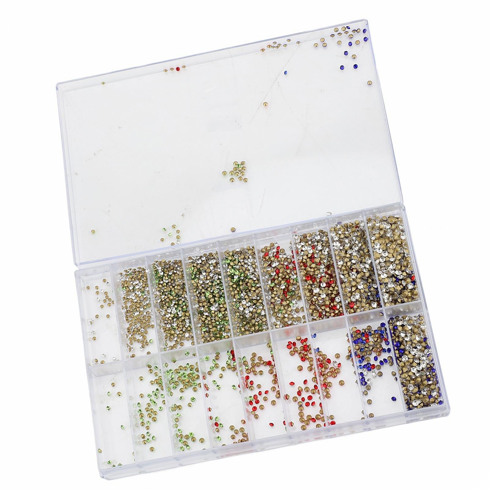 Стрази для нігтів 1000 шт багатофункціональні з органайзером для зберігання, фото №6 Стрази для нігтів 1000 шт багатофункціональні з органайзером для зберігання, фото №6