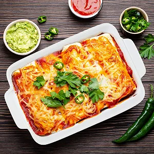 Набір форм для запікання Relaxdays Керамічний Квадратний 3 шт. Білий synthetic.ua - Фото 1