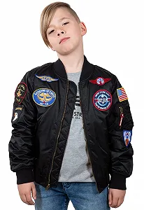 Бомбер ALPHA INDUSTRIES Ma-1 Patch Bomberjacke для детей, унисекс (1 шт.) - Фото 1
