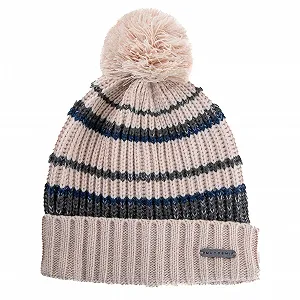 Смугаста шапка з помпоном MUYDEMI для дівчаток - Фото 1