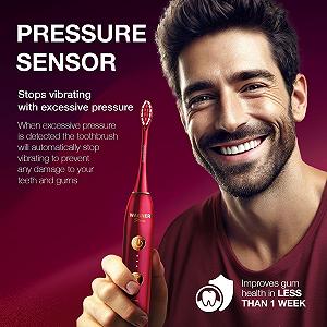 Електрична зубна щітка Wagner Stern WHITEN+ Edition з датчиком тиску synthetic.ua - Фото 1