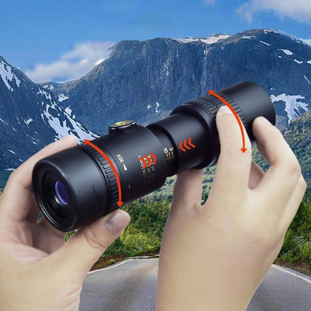 Монокуляр Телескоп 4K 10-300 x 40 мм Супер Теле Зум Водонепроницаемый для смартфонов для наблюдения за птицами / охота / кемпинг (B), фото №7