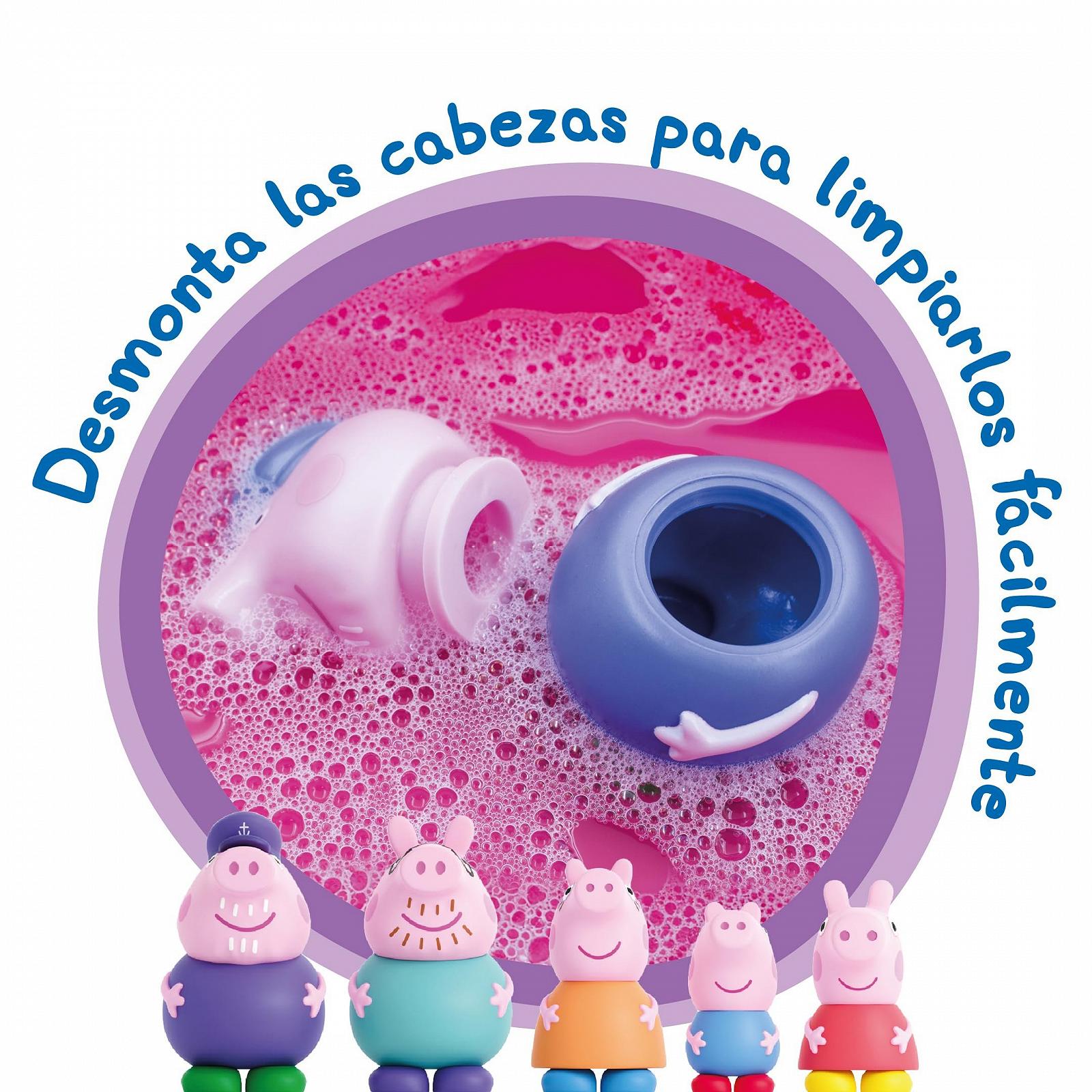 Набор игрушек для ванны Peppa Pig Peppa Pig 3 штуки, включая маму, папу и Peppa (DeQube 919D00046), фото №6