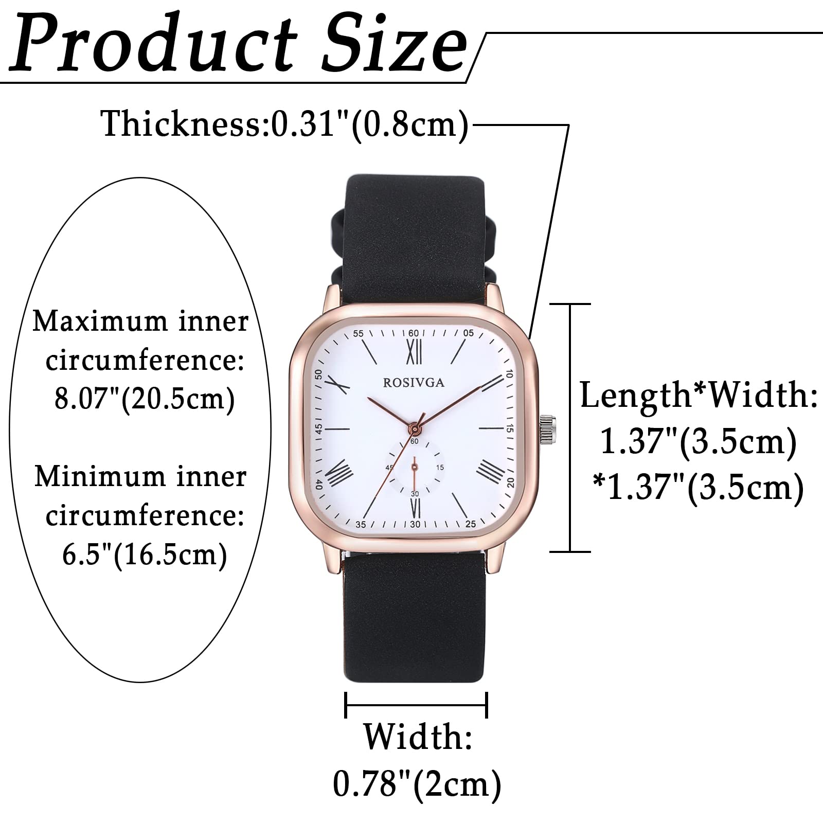 Часы JewelryWe Аналоговые Классические Кварцевые с кожаным ремешком для женщин и девочек, фото №6 Часы JewelryWe Аналоговые Классические Кварцевые с кожаным ремешком для женщин и девочек, фото №6