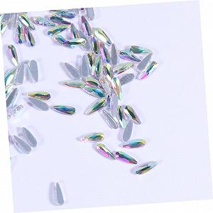 Стрази для нігтів Housoutil Краплеподібні Блискуча прикраса 144 шт. synthetic.ua - Фото 1