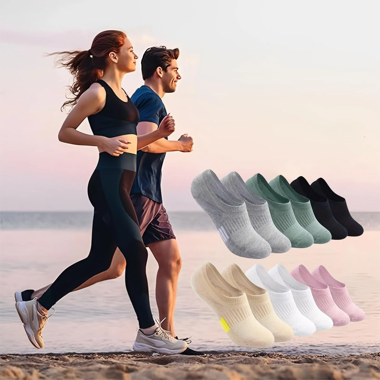 Шкарпетки Спортивні Без Назви Короткі Багатокольорові, 6 пар, фото №7