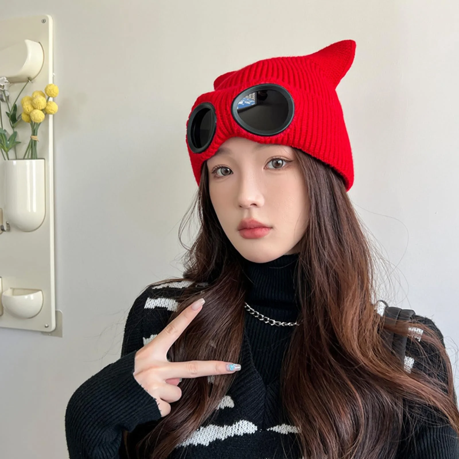 В'язана шапка MHADBKH для активного відпочинку, захищає від вітру, фото №6 В'язана шапка MHADBKH для активного відпочинку, захищає від вітру, фото №6