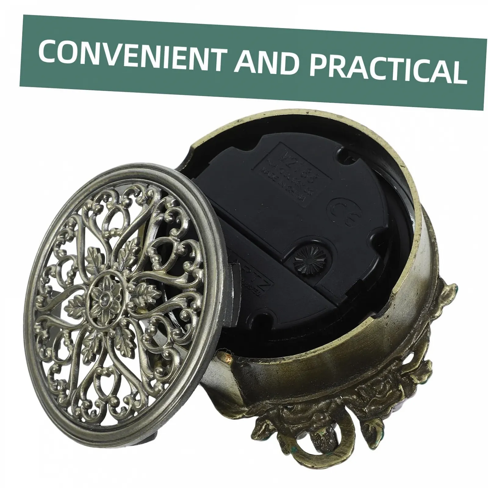 Настольные часы MUCKLILY Mini, винтажный ретро стиль, бесшумные, декоративные, маленькие для гостиной, офиса и спальни, классический дизайн, вечный аксессуар для дома, фото №5