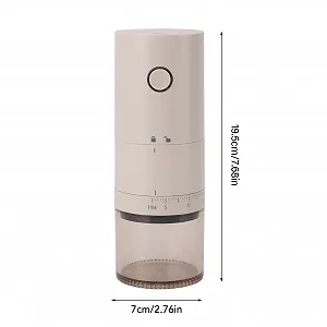 Електрична кавомолка з жорнами, 38 режимів помелу, Ємність 120 мл, USB-перезаряджувана для домашнього використання synthetic.ua - Фото 1