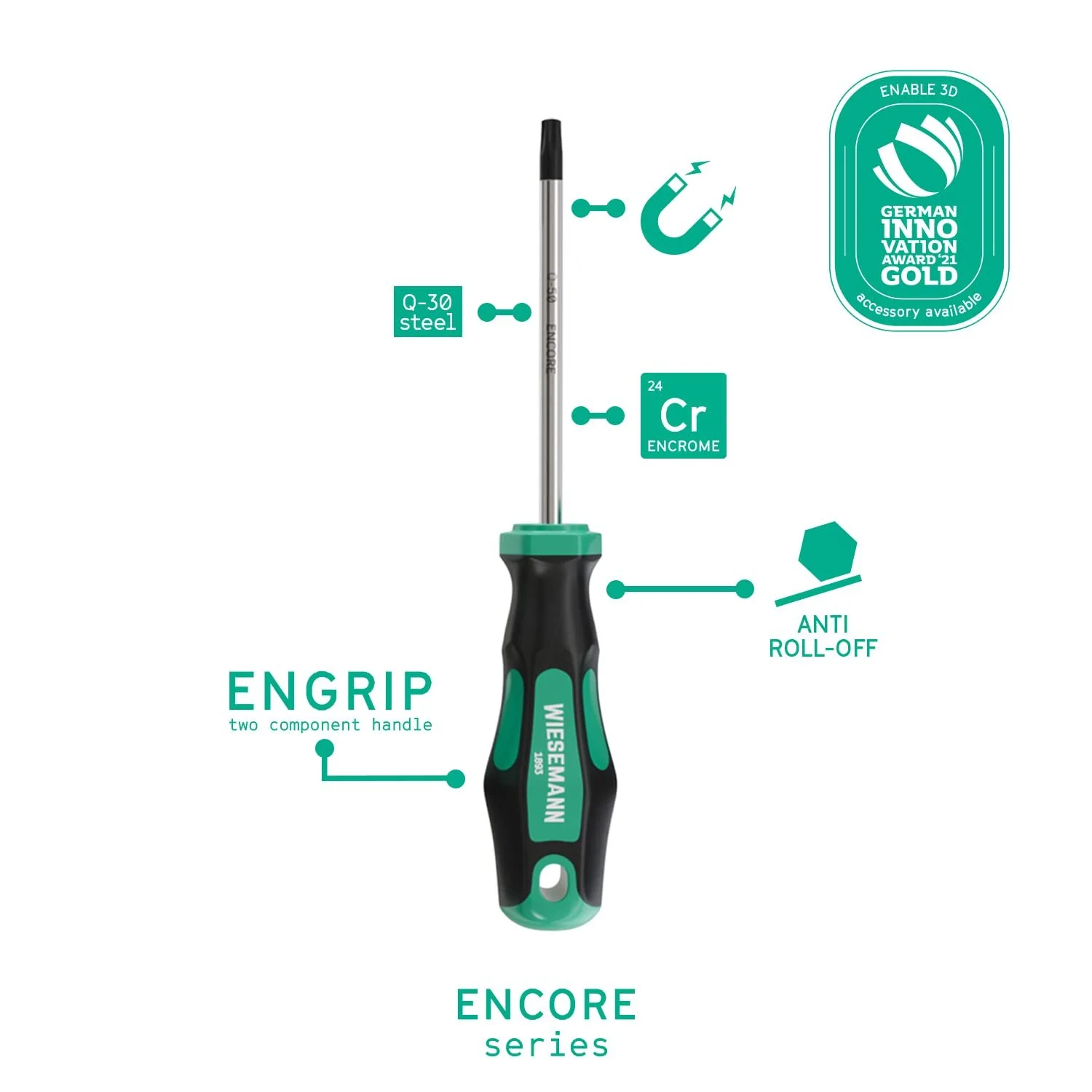 Набір викруток Wiesemann 1893 VDE діелектричний 7 предметів із тестером, фото №2