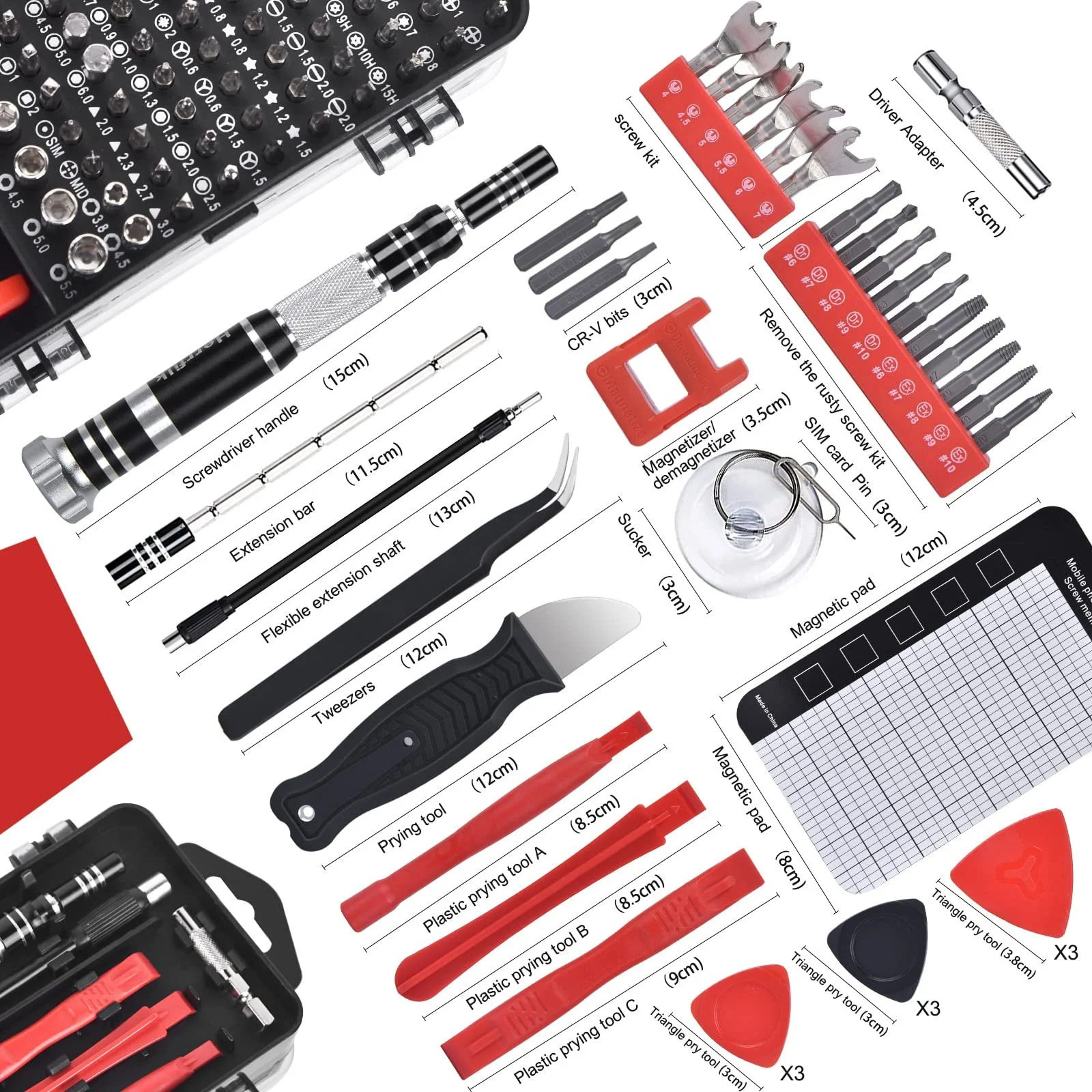 Отвертка Herrfilk Magnetic Precision Set, 140 Piece Mini, фото №2