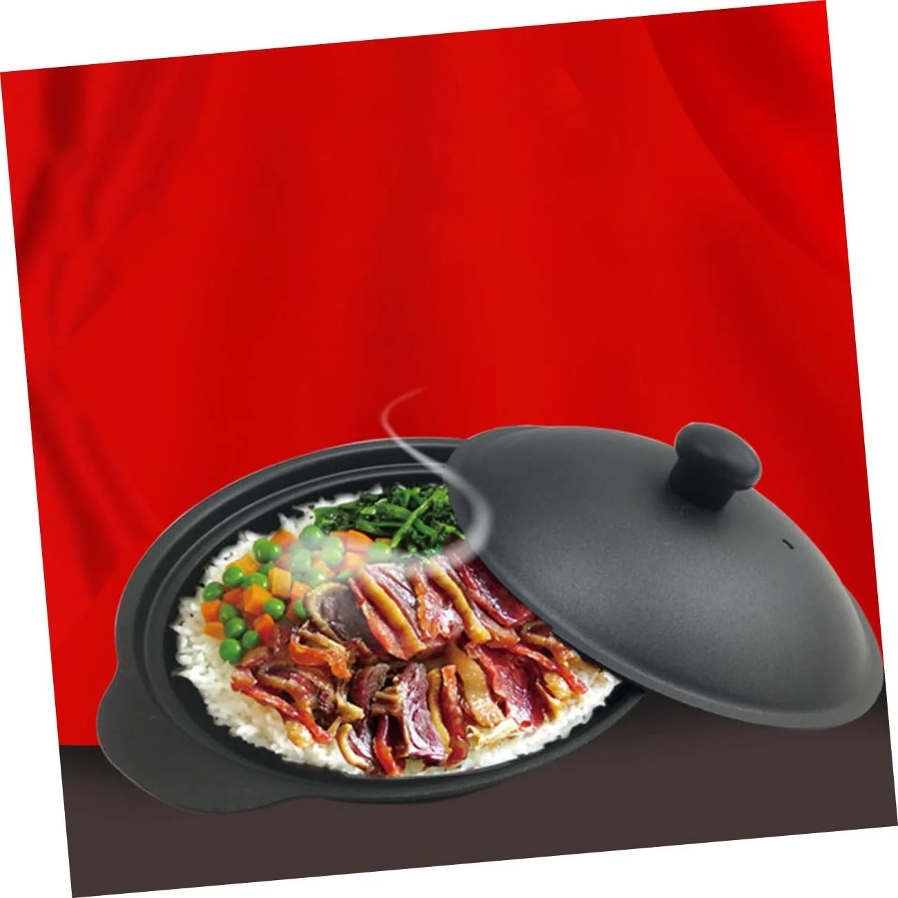 Кастрюля чугунная SOIMISS с крышкой термостойкая, фото №2 Кастрюля чугунная SOIMISS с крышкой термостойкая, фото №2