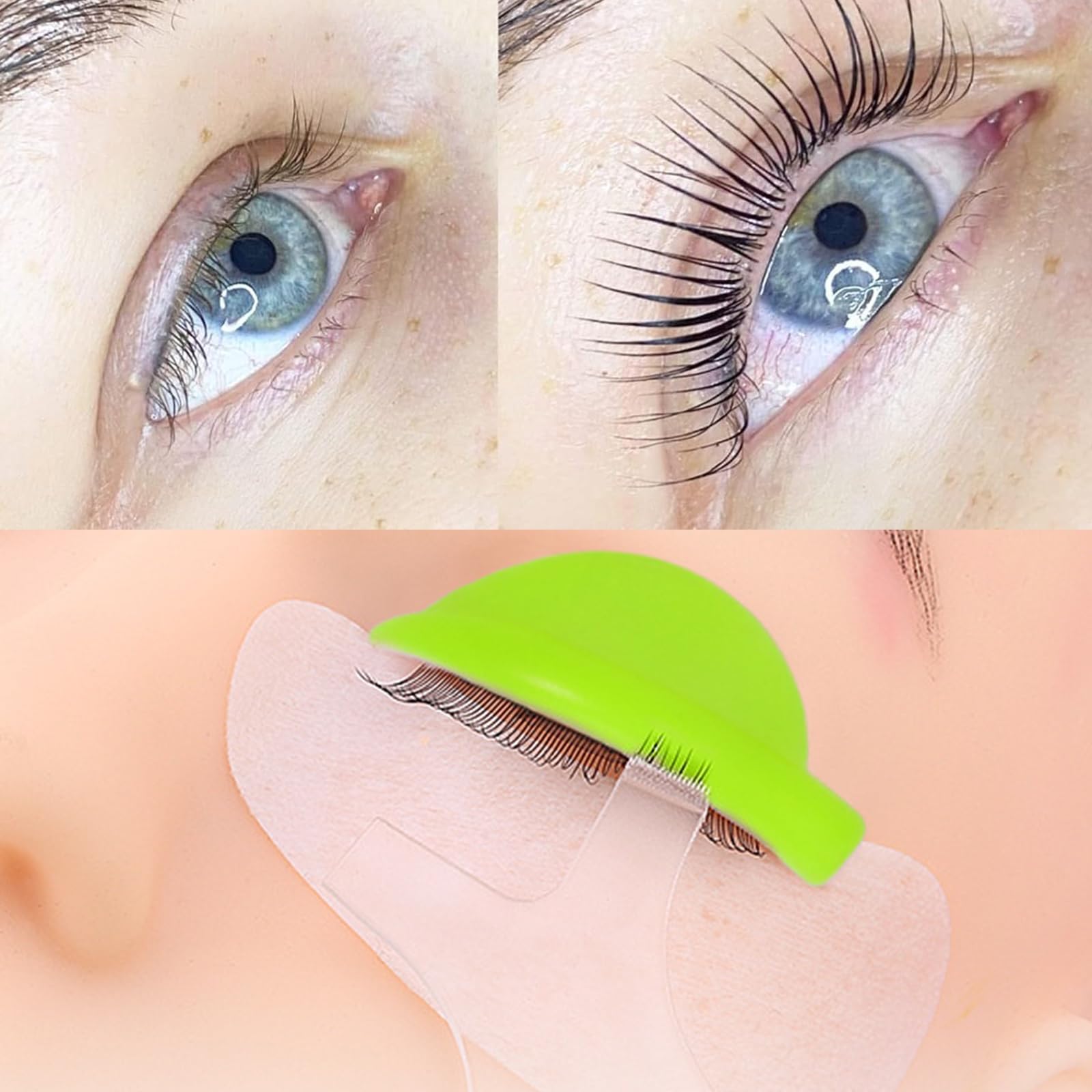 Накладки для підйому вій Reusable Mascara Aid Silicone Self-Adhesive Silicone Pads для підйому вій 5 розмірів 10 пар, фото №6