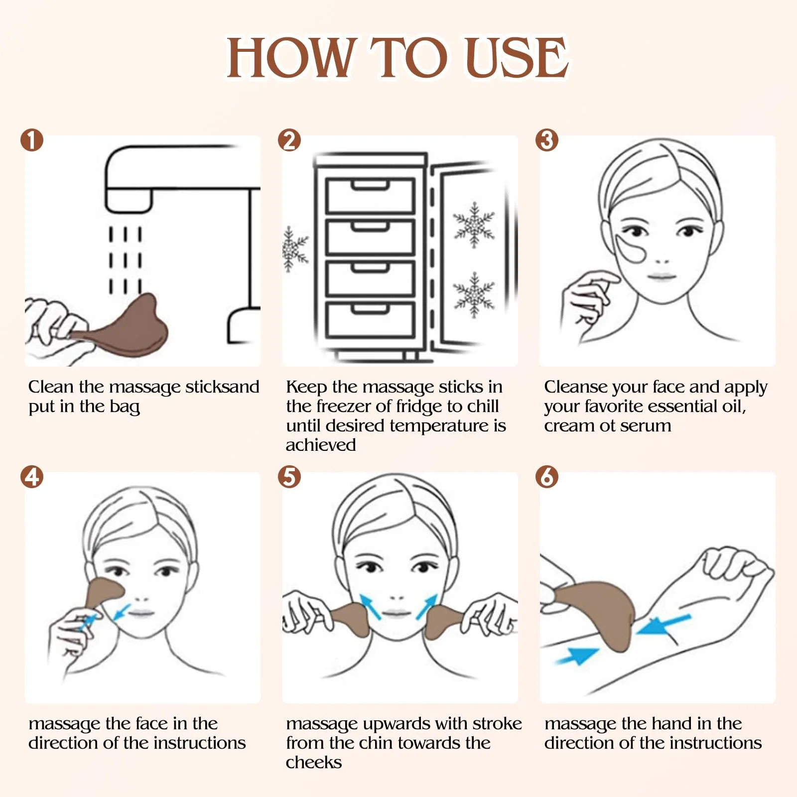 Прилад для тонізування обличчя Running Man Ice Globes Кріо-палички, фото №5