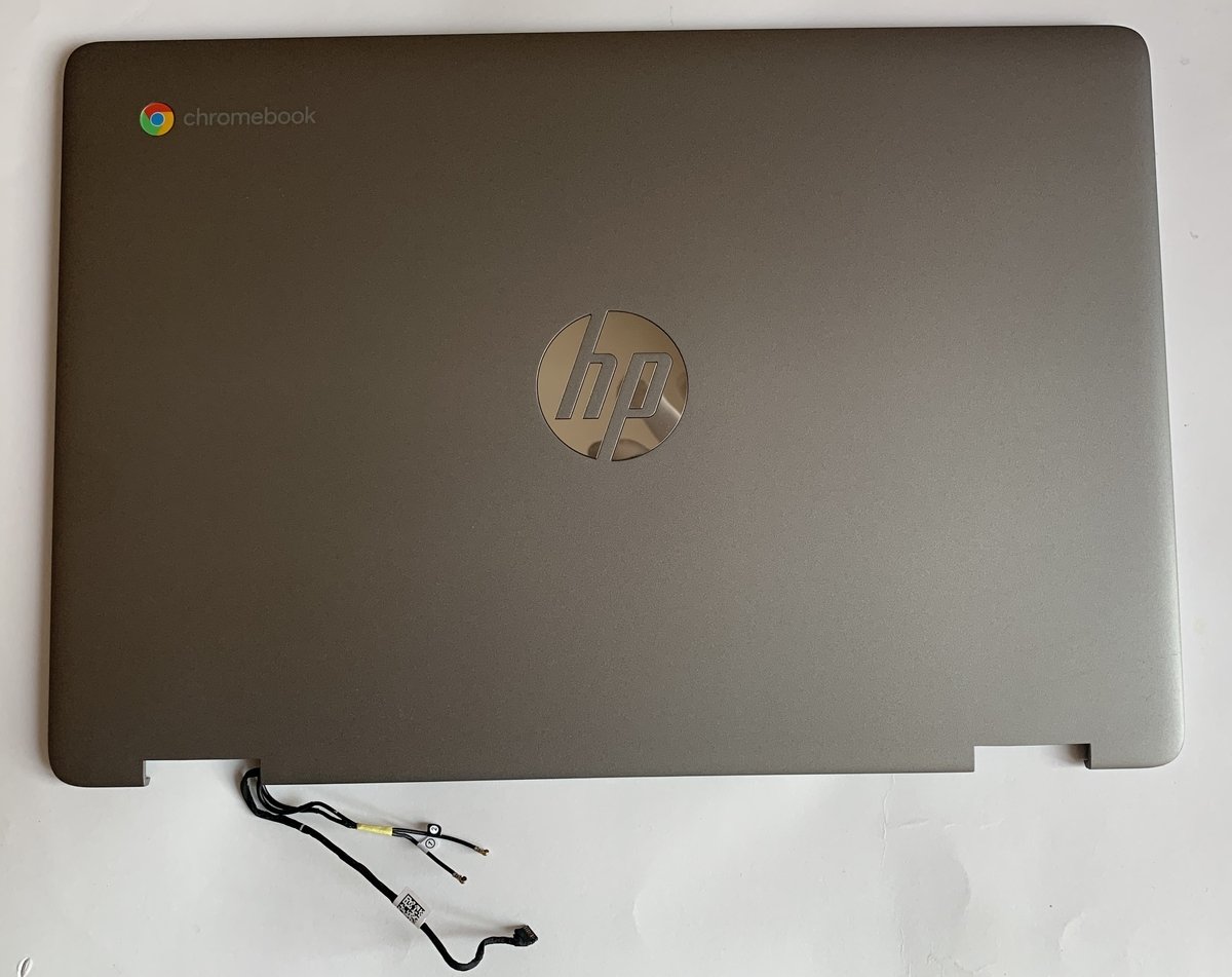 Кришка матриці HP Chromebook x360 14 (верхня кришка) оригінал, wifi антена, шлейф камери 204300PO, фото №1 Кришка матриці HP Chromebook x360 14 (верхня кришка) оригінал, wifi антена, шлейф камери 204300PO, фото №1