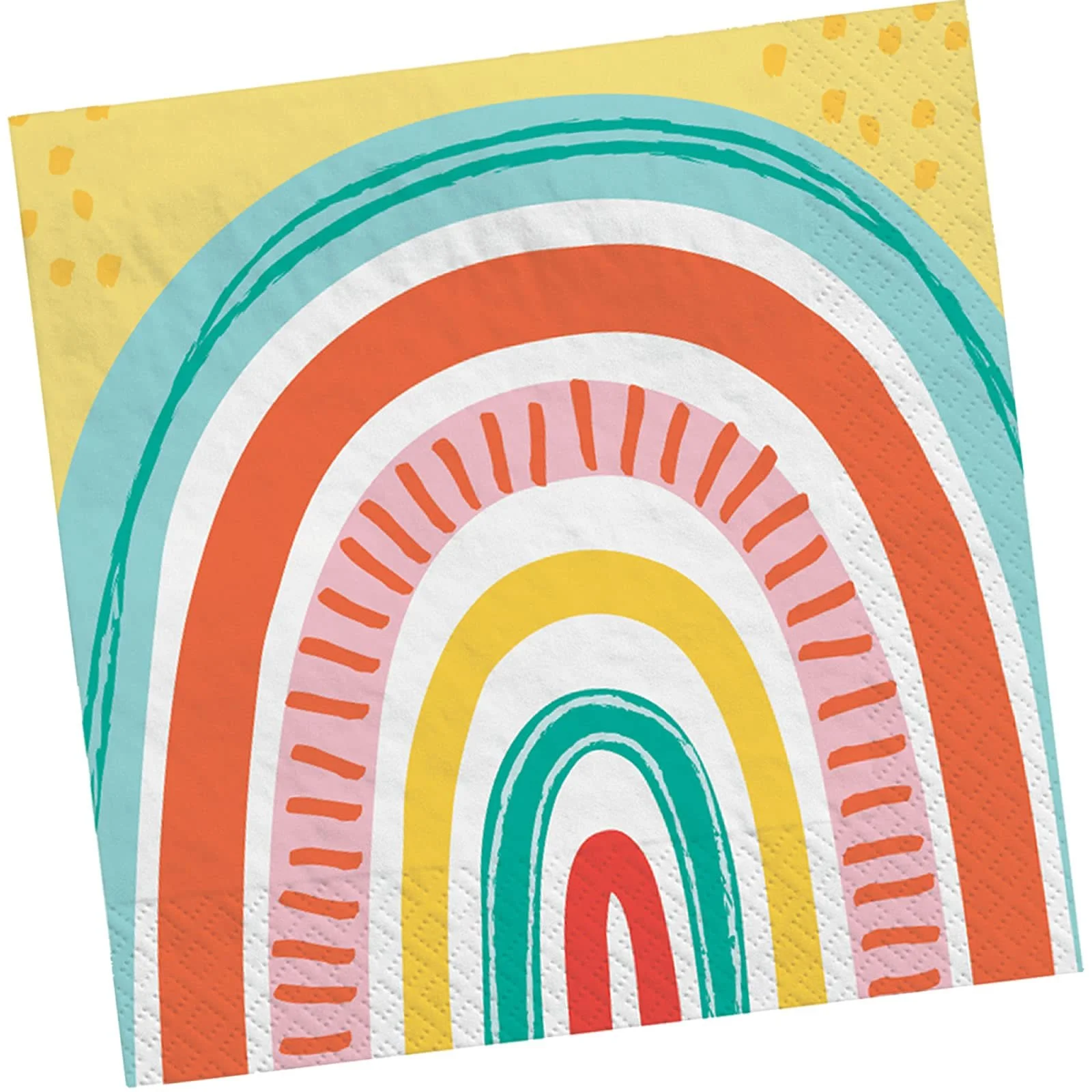 Набір посуду для вечірки Ретро Райдуга, з тарілками, стаканчиками, серветками та прикрасами, фото №4