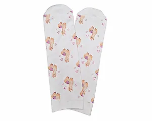 Кумедні жіночі шкарпетки з альпакою ламою, короткі - Фото 1